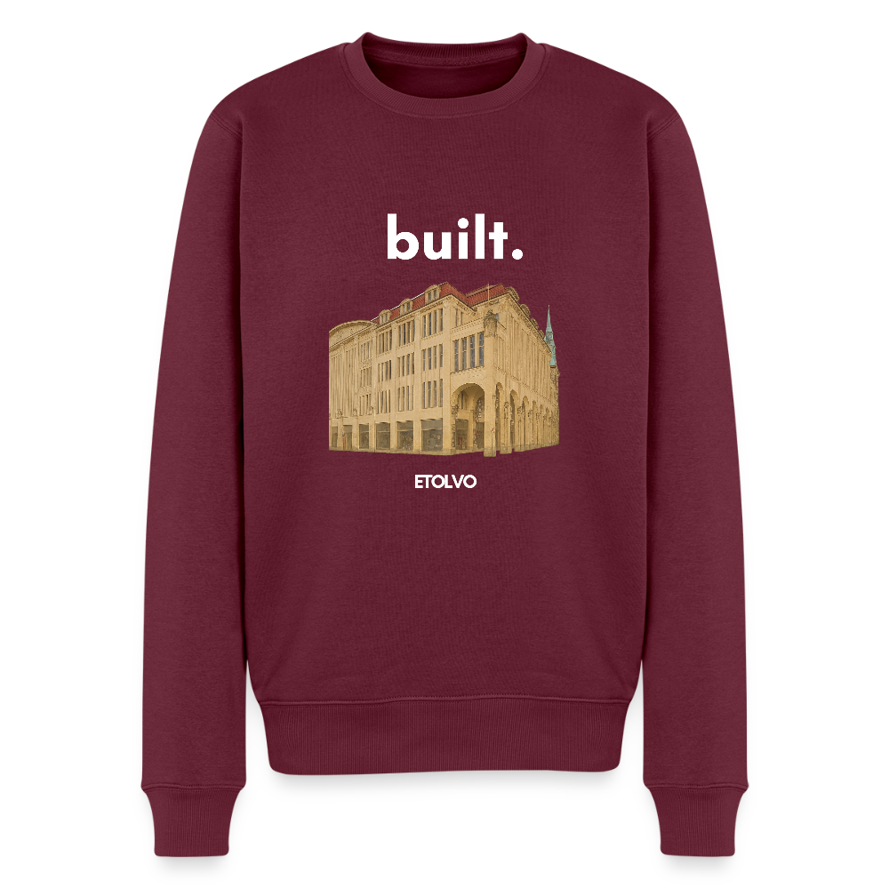 Männer Premium Pullover - Burgunderrot