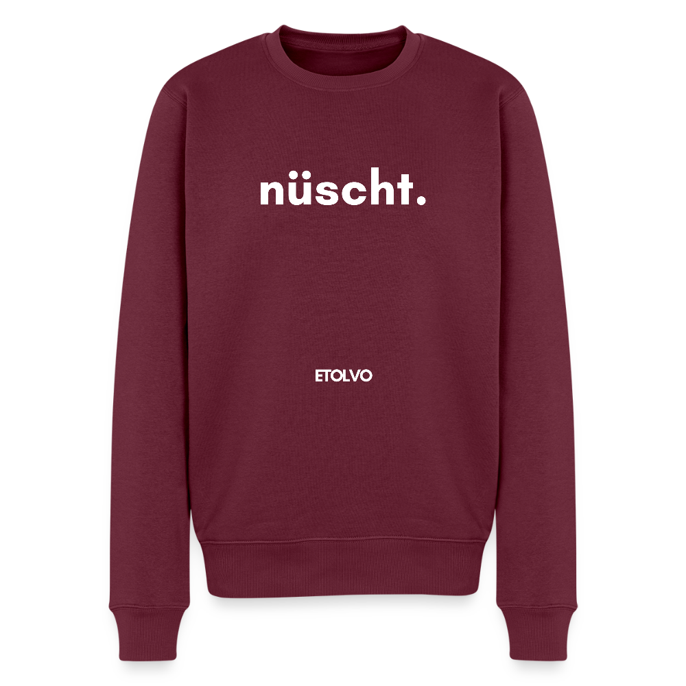 Männer Premium Pullover - Burgunderrot