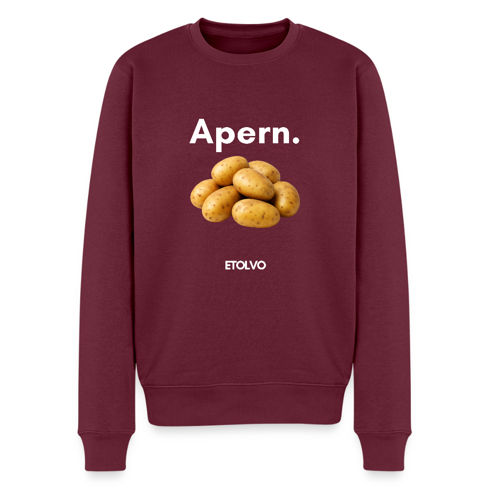 Männer Premium Pullover - Burgunderrot