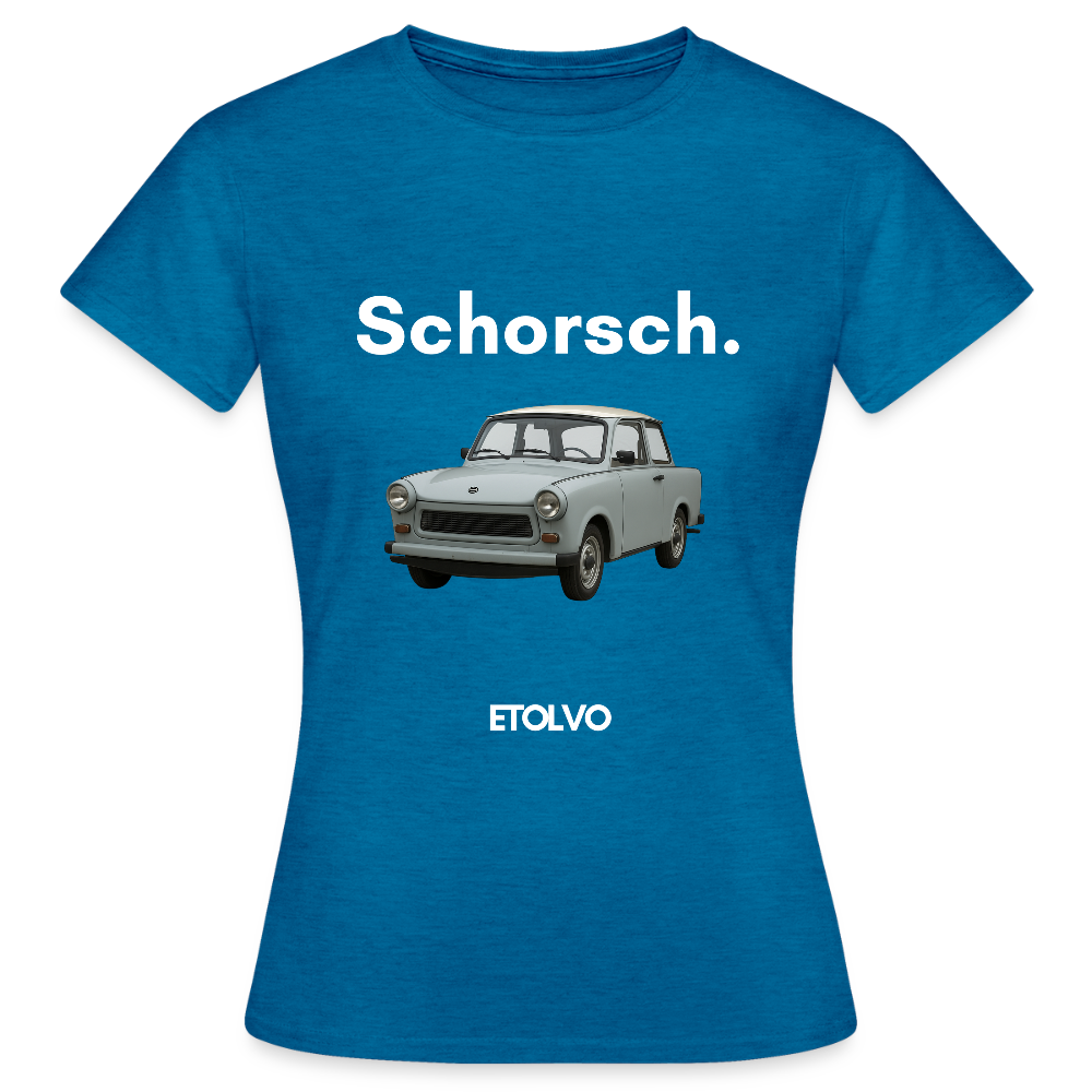 Frauen T-Shirt - Antikblaues Saphir meliert