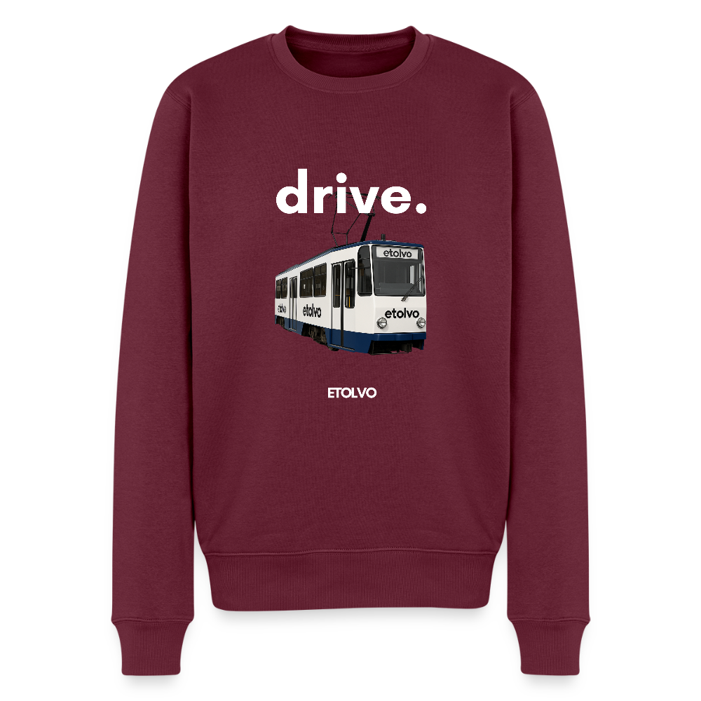 Männer Premium Pullover - Burgunderrot