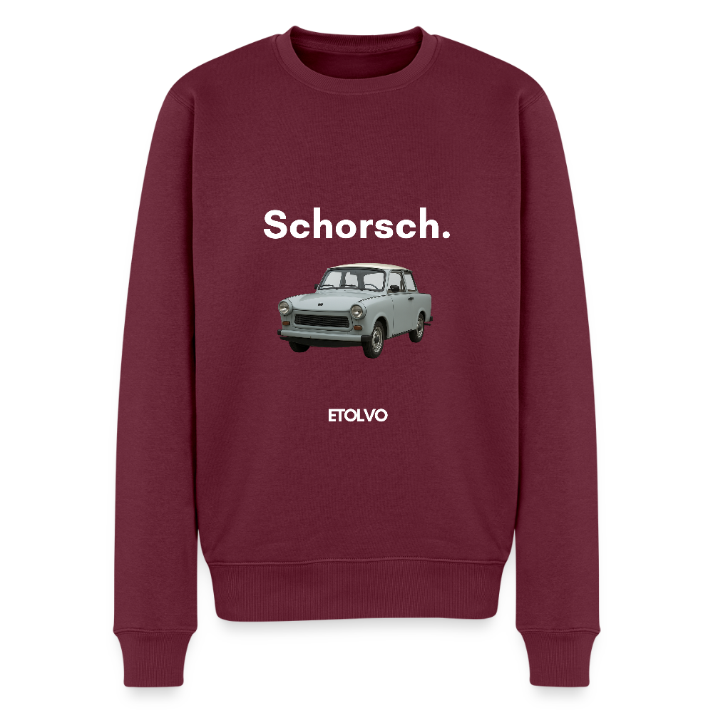 Männer Premium Pullover - Burgunderrot