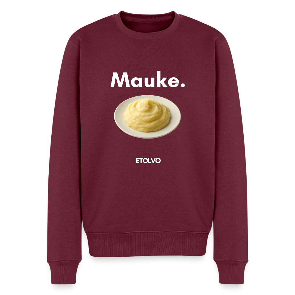 Männer Premium Pullover - Burgunderrot