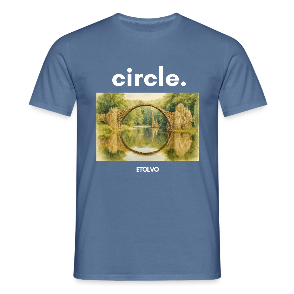 Männer T-Shirt - Taubenblau 